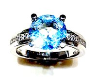 Ring Sommer Woman Anello Acquamarina in White Gold Acquamarina REF 572461 B - REF 572461 B